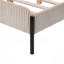 Lit rembourré avec pieds en métal-348569495