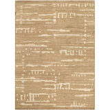 Raku Hand Knotted Abstract Area Rug in Tan