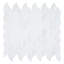 Channing 1-in. x 2.5-in. Elongated Hex Marble Look Polished Natural Stone Wall & Floor Mosaic Tile-50210659