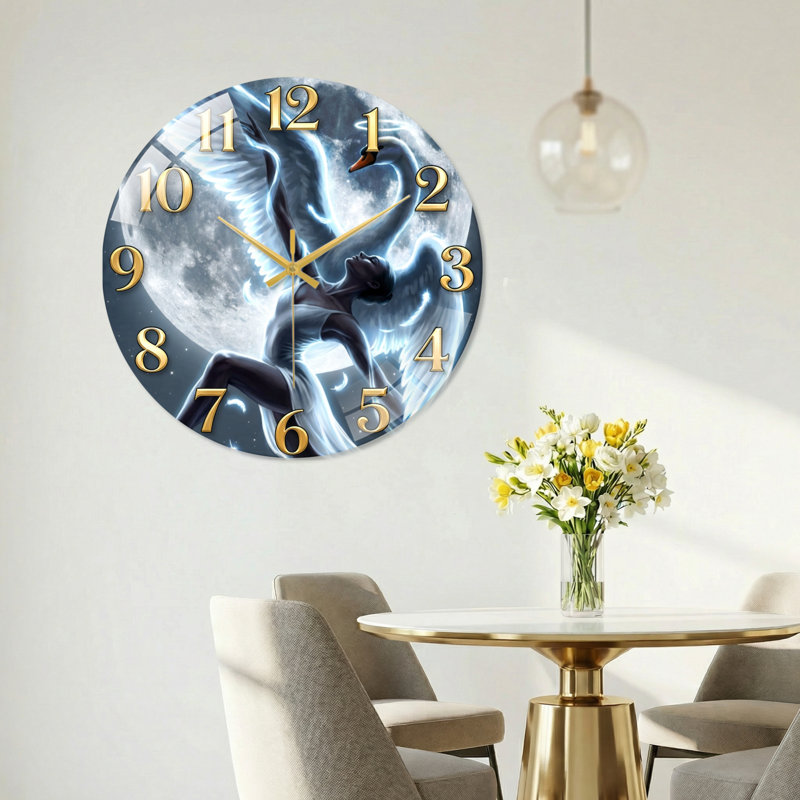 Horloge murale Angel, 60 x 60 cm (23,6 x 23,6 pouces)
