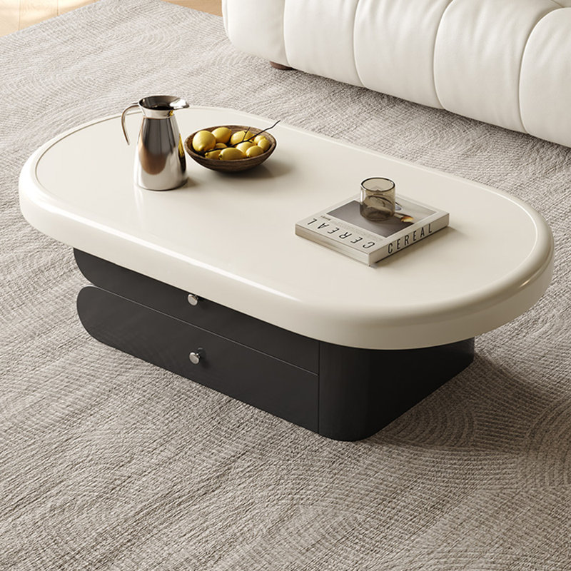 Table basse créative de style crème télescopique