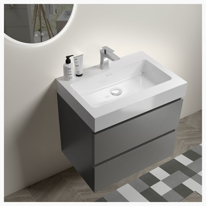 Ensemble de meuble-lavabo simple l 24 po x P 18 po x H 25 po Emanuelle