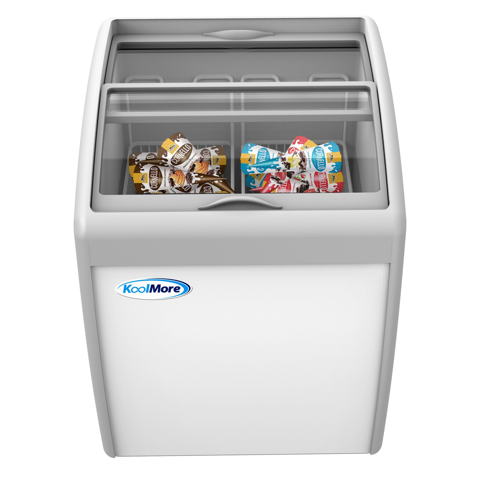 KoolMore - 26 in. Display Ice Cream Freezer - 5.7 cu ft. MCF-6C - White | Fridge.com