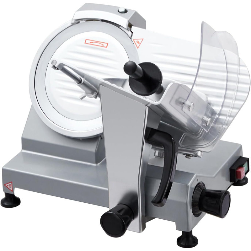 Electric Meat Slicer with Adjustable Thickness, Stainless Steel Blade Food Slicer for Meat, Cheese, Bread & Vegetables