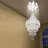 18-light Large Modern Luxury Crystal Chandelier Raindrop Flush Mount Ceiling Light