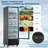 17.6 Cu.Ft Commercial Refrigerator with Glass Door & LED Light, 5 Adjustable Shelves, Black