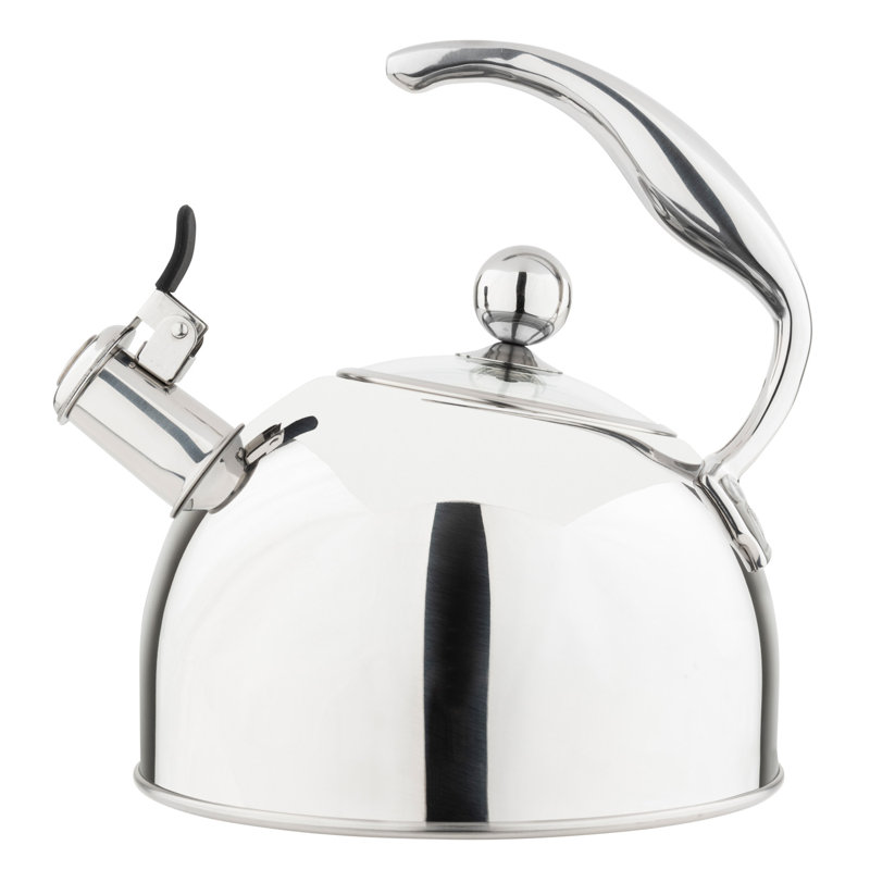 Viking 2.6-Quart Stainless Steel Kettle with 3-Ply Base, Chrome