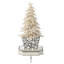Holiday Flocked Crystal Tree Stocking Holder