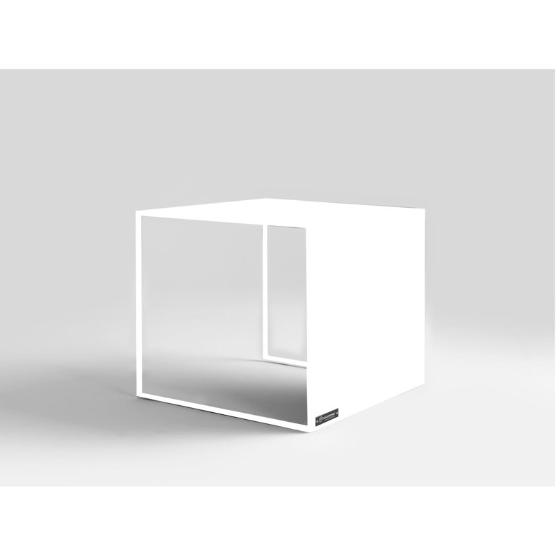 Rabia Frame Coffee Table, H45 x L50 x W50cm, White