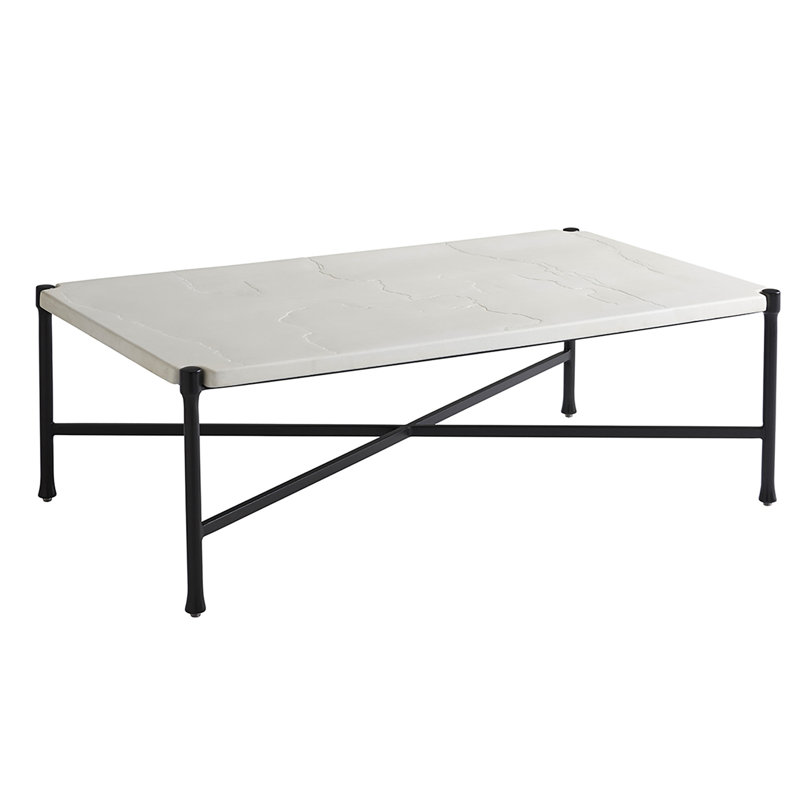 Pavlova Black Transitional Rectangular Cocktail Table