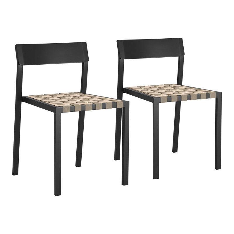 Ensemble de chaises de salle à manger Rosaco Draco (ensemble de 2) noir
