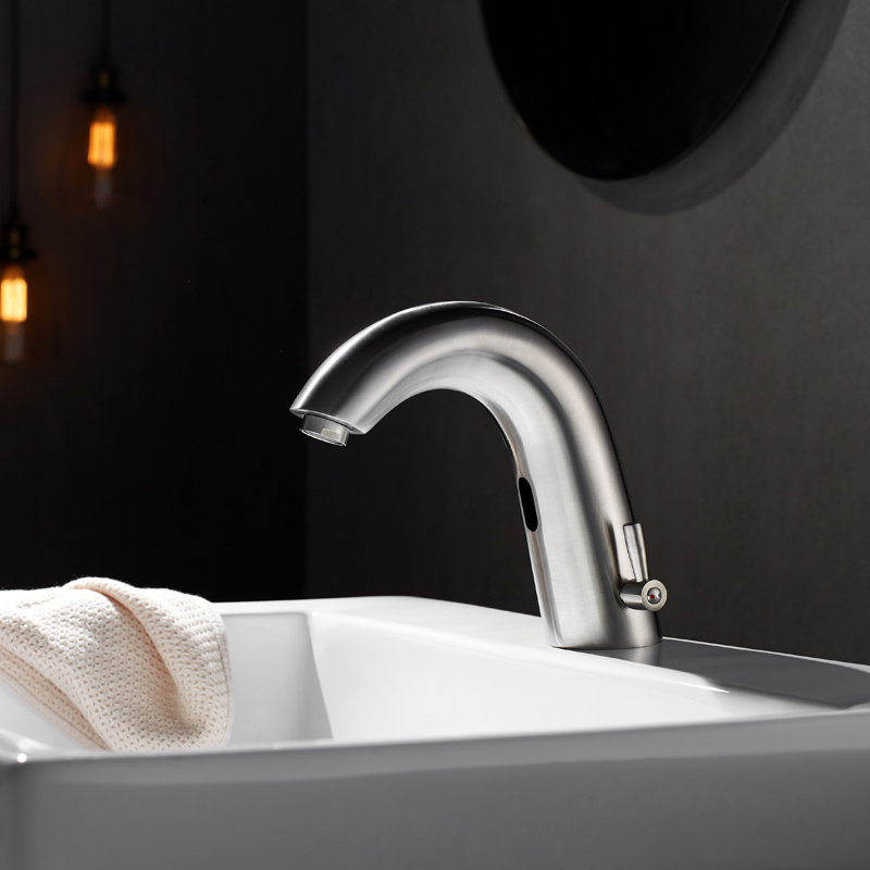 Single-handle Bathroom Faucet, Satin Nickel Finish