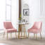 Chaise d'appoint en velours 21,25 po Khivi-834830316