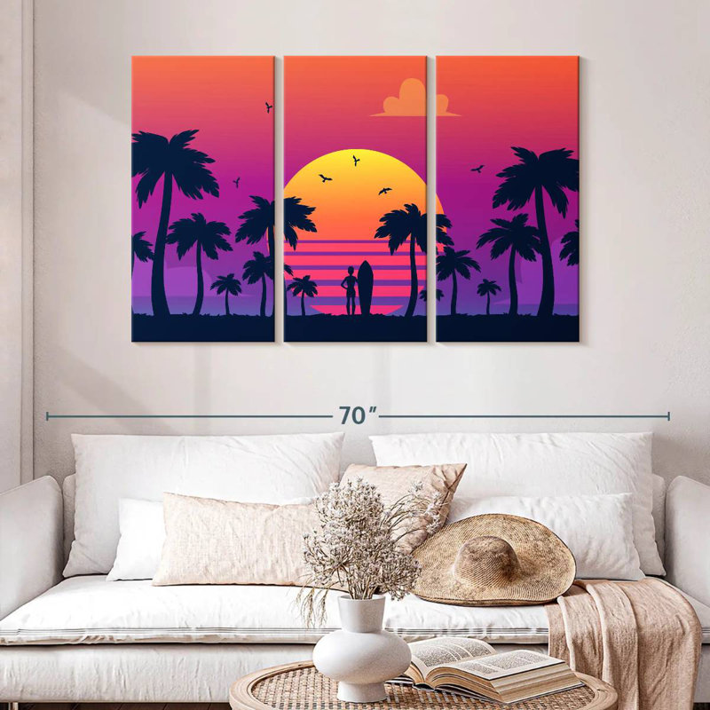 Gillard Neon Sunset, 32" H x 50" W