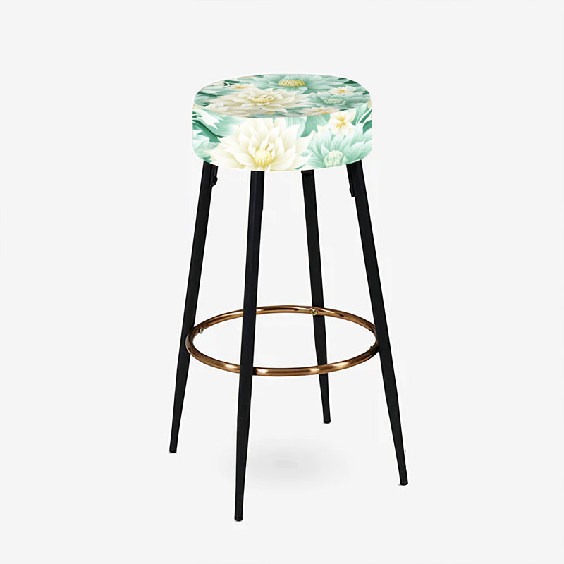 Ensemble de 2 tabourets de bar Bohemian Dream Emerald Dahlia