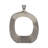 Ignasi Modern Metal Aluminum Vase with Sculptural Open Frame Design and Contemporary Curved Silhouette-89110004