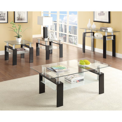 Table de bout carrée à 1 tablette noire avec plateau en verre, rangement simple, table d'appoint esthétique attrayante, conception intemporelle, idéale pour l'installation