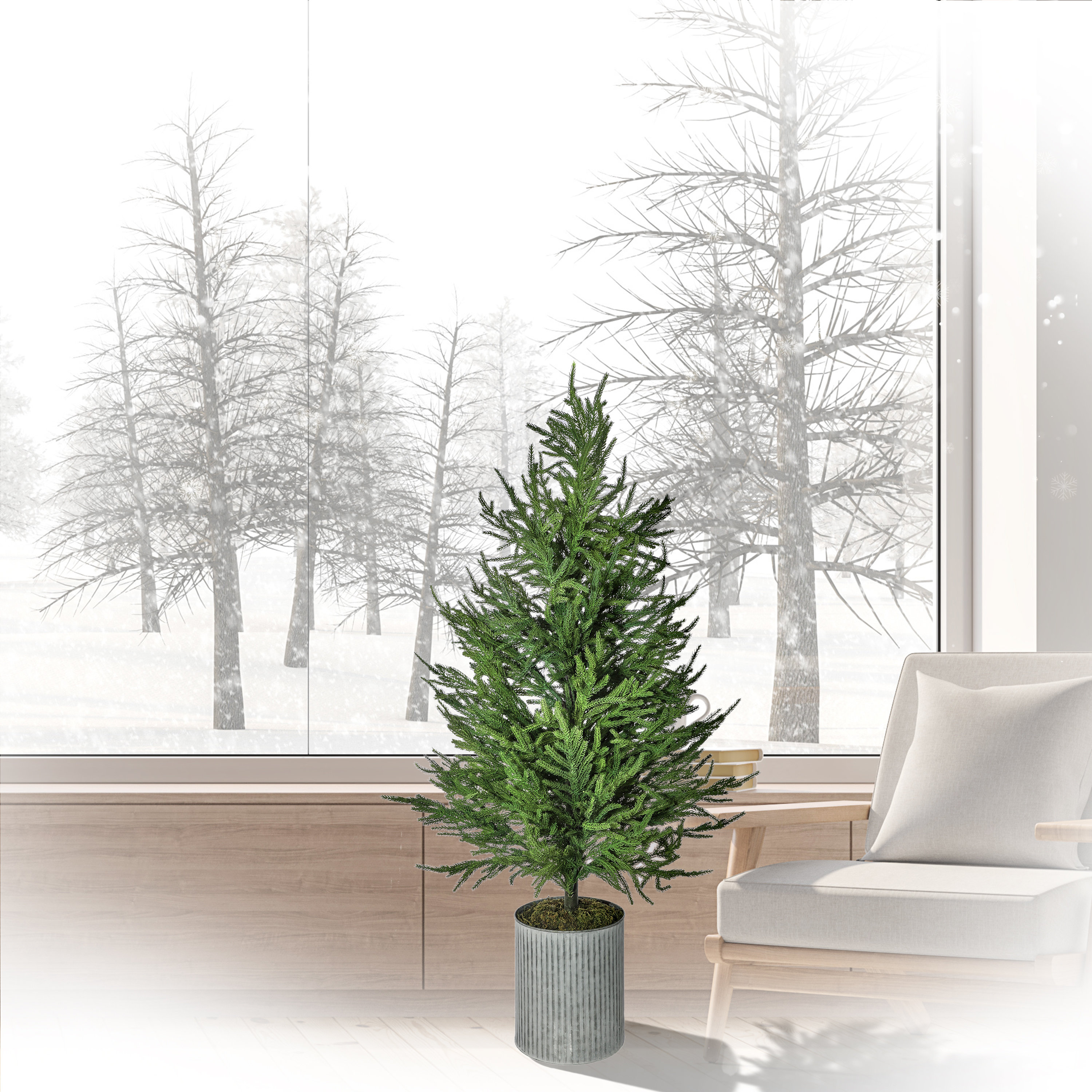 Primrue Artificial Norfolk Pine Tree in Pot Wayfair