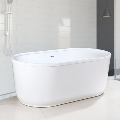 65.75'' x 32.75'' Soaking Porcelain Bathtub