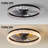 20'' Crystal Ceiling Fan With Dimmable Led Light, App & Remote Control, 3 Cct, Flush Mount For Bedroom-1216684885-1216684874