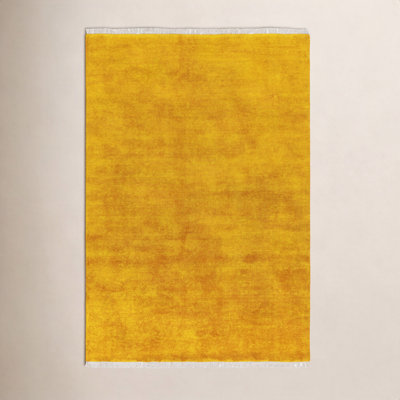 Clio Hand-Woven Beige Wool Rug