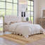 Upholstered Platform Bed With Saddle Curved Adjustable Headboard And Diamond Tufted Details,Wooden Slats And Metal Support, No Box Spring Needed,Beige-189779505