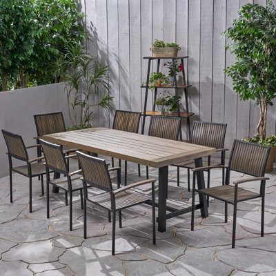 Appalachia Rectangular 8 - Person 79" Long Dining Set