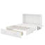 Grand lit escamotable mobile avec tiroir et tablettes