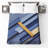 Blue Yellow Lines Quilted Bedspread All Sizes-126746627
