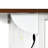 Kitchen Island With Internal Storage Rack And Power Supply, 54.5" X 28.02" 36.5", White Rolling Cart Wheels Drop Leaf Outlet Drawers - For A Neat-10266747