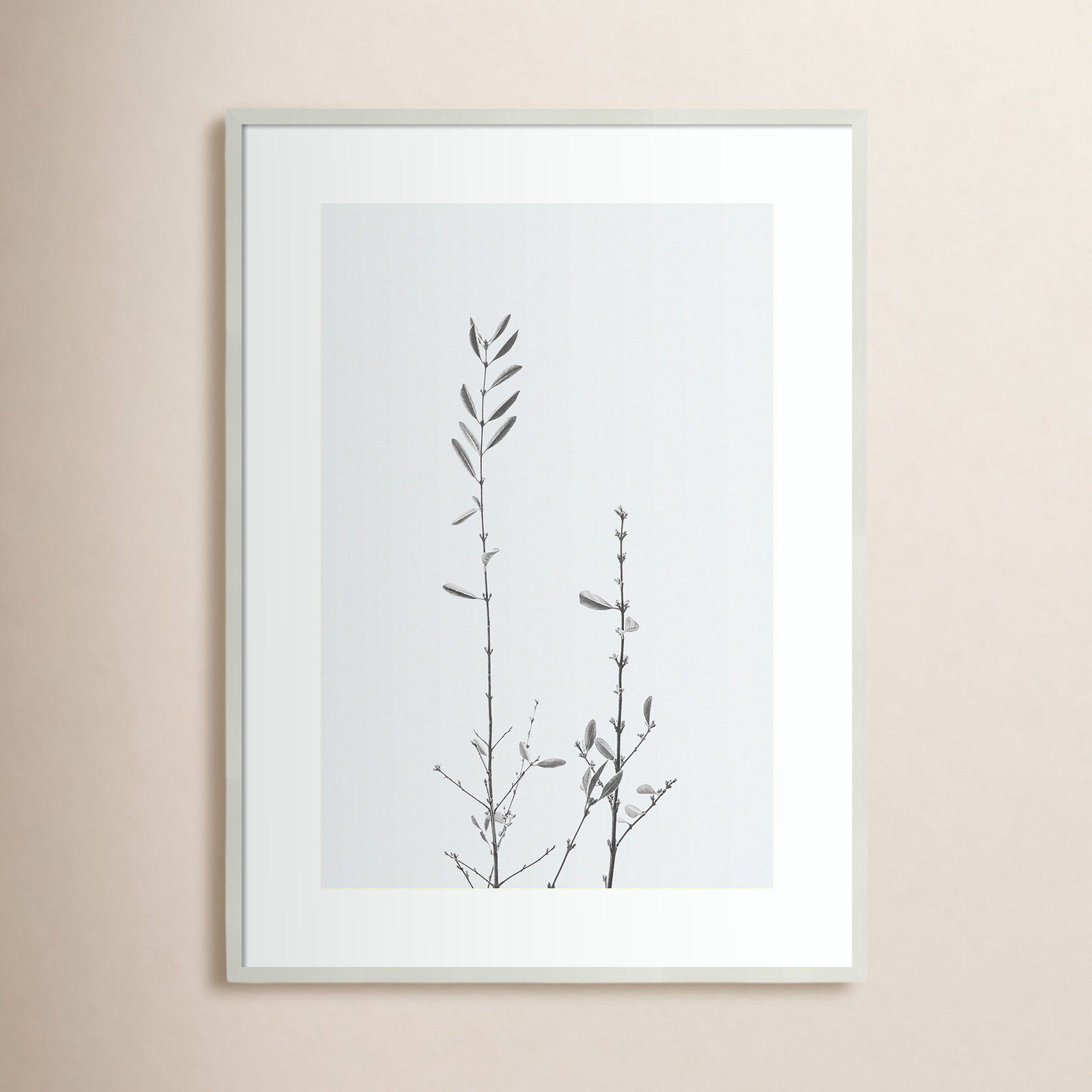Retro Tennessee Botanical No 2 Photo Print, White, 22" H x 16" W