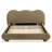 Brown Color Queen Bed, Velvet And Boucle Upholstered, Contemporary Style Solid Rubberwood Engineered Wood Bed Frame, Modern Design, Wood, Bedroom Decor-2125953769-2125953770