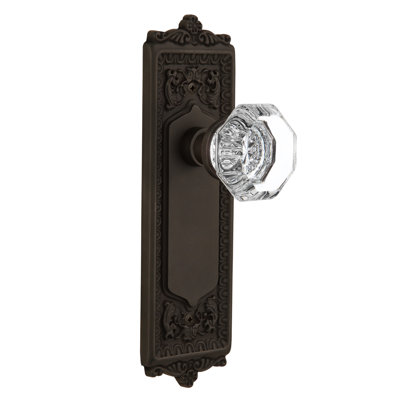 Plaque Egg & Dart avec bouton de porte Waldorf