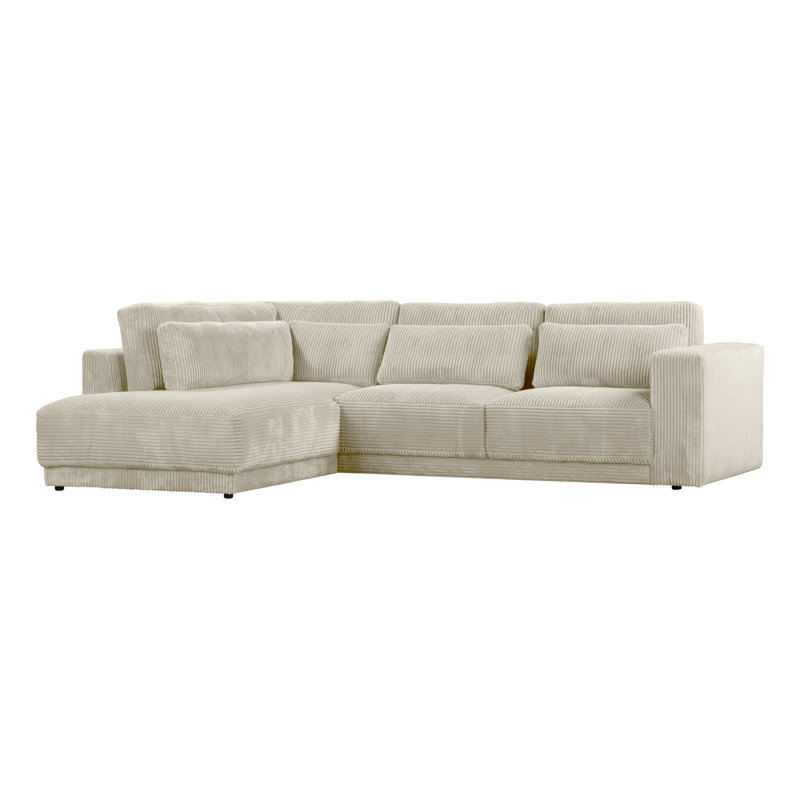 Kynston 4 Seater Sofa & Chaise, Beach, Left Hand Facing