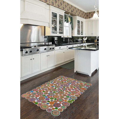 Durable Woven Carpet (50 x 80 cm / 1.6 x 2.6 ft), 100% Polyester, 0.3 in Pile Height | Antibacterial, Non-Slip Underside, Machine Washable | 3D Digital Printing, Perfect for Living Room & Bedroom Decor