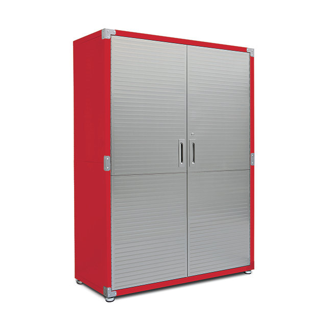 Armoire de rangement Seville Classics UltraHD, l 48 po x P 24 po x H 72 po, Rouge