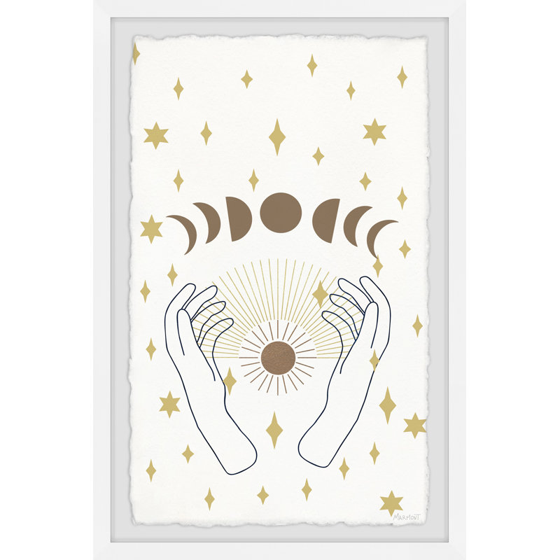 Dark Moon Magic - Single Picture Frame Painting, 30cm H x 20cm W x 3.81cm D