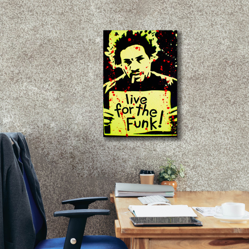 «Live For The Funk» par Abstract Graffiti, H 26 po x l 18 po x P 0,75 po