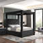 Table de chevet noire 1Pc