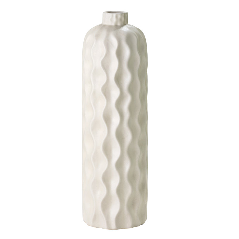 Damarlo Ceramic / Porcelain Table Vase, 24" H x 6.75" W x 5.75" D