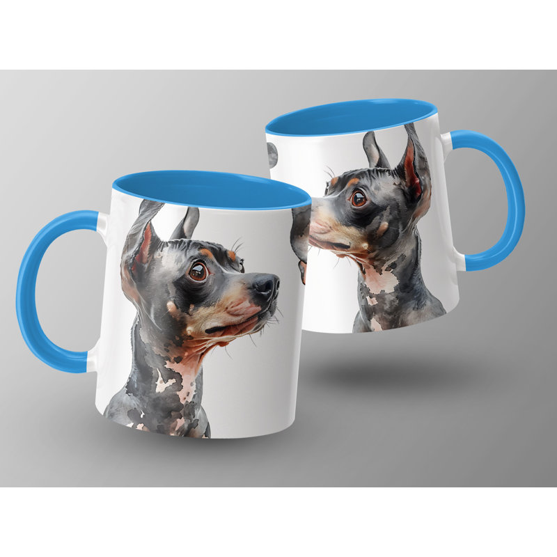 Ceramic Coffee Mug, 3, Light Blue