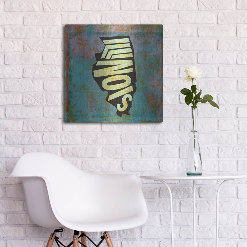 'Illinois' by Art Licensing Studio Wall Art