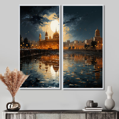 «Hinduisim Golden Temple I - Large Hinduism», reproduction d'art sur toile