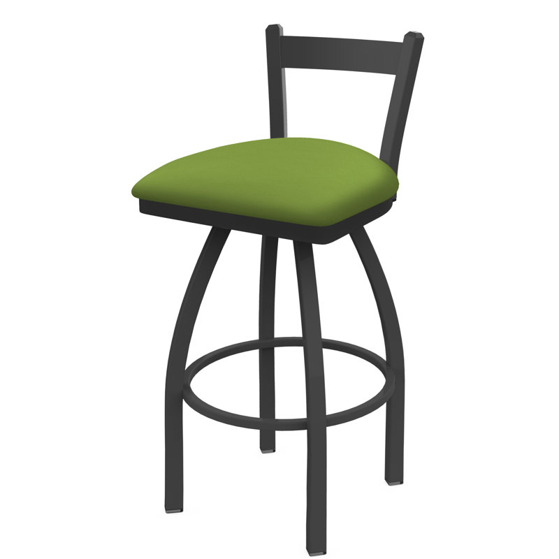 Tabouret de bar 821 Catalina, Vert kiwi Canter, Étain, Tabouret de bar (assise de 30 po de hauteur)