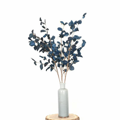 34 "branche d'eucalyptus artificiel, feuillage d'automne hiver, longue tige de ferme pour décorations de table de centre de table de bureau à domicile