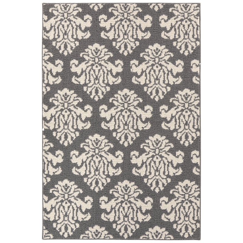 Tapis beige / gris Penman, Rectangle 4 pi x 6 pi