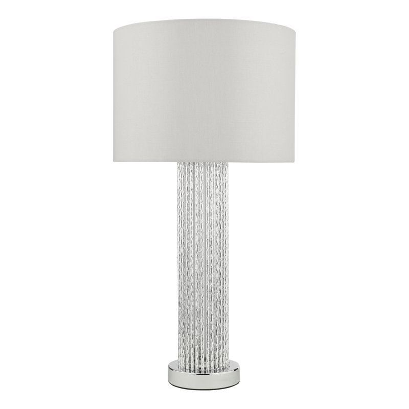 Ciaran Metal Table Lamp, Polished Chrome
