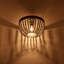 Luminaire lustre perlé blanc Boho
