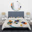 Ensemble de housse de couette géométrique multicolore-107147551