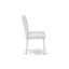 Ensemble de table de cuisine 3 pièces pour petits espaces comprenant une table ronde avec piédestal et 2 chaises rembourrées en similicuir blanc, lin blanc-655403505-655403504-589976468